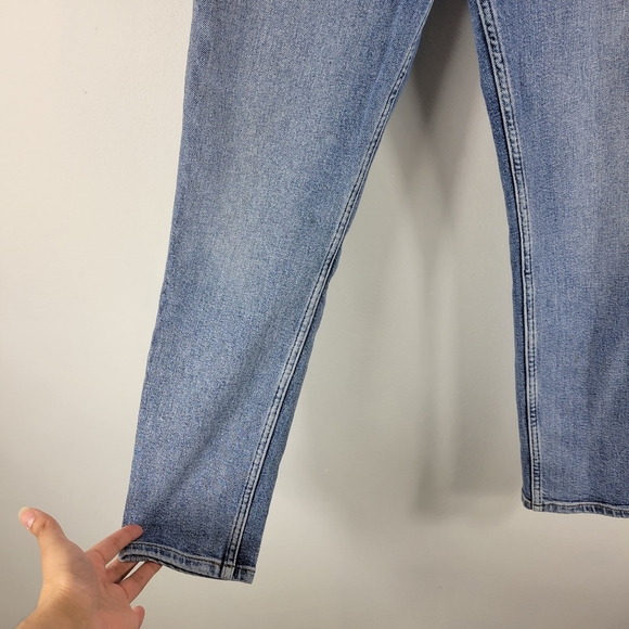 Re/Done 90s High Rise Ankle Crop Slim Straight Button Fly Jeans Mid90s - Picture 5 of 15